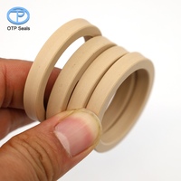 Joints en PTFE à ressort énergisé avec trous personnalisés, en polytétrafluoroéthylène et ester de polyphénylène, avec ressort en V et joint torique en silicone
