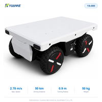 Plateforme de châssis de robot à 4 roues en alliage et aluminium avec capacité de 100 kg pour applications de sécurité