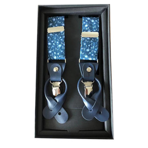 Conjunto de Corbata de Moño y <span class=keywords><strong>Tirantes</strong></span> para Hombre, de Algodón, <span class=keywords><strong>con</strong></span> Estampado Floral Personalizado, Popular - Product Image 1
