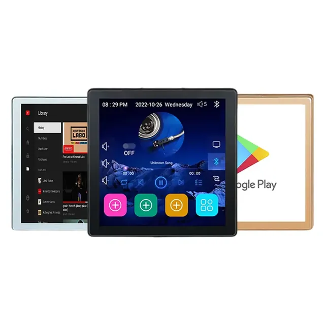 UEMON Smart Home Android 10.0 Voice Control 4" Touch Screen Wall Amplifier with for Google Play Store 8G/16G ROM 1G/2G RAM