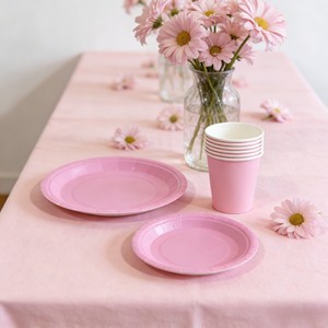 DAMAI - Vajilla de Papel de Color Sólido para Fiestas, Juego de Vajilla Desechable de Color Liso, Platos de 7 y 9 Pulgadas, Vasos de Papel, Servilletas - Product Image 4