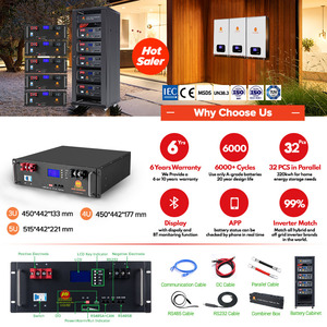 Rackmount LiFePO4 Pin 5kwh 10kwh 15kwh 20kwh 25kwh 30kwh 50kwh 51.2V 100AH 200AH máy chủ Rack ESS cho năng lượng mặt trời lưu trữ năng lượng - Product Image 2