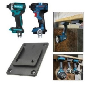 Compatible With Makita Bosch 14.4V 18V Battery <b>Tool</b> Mounting Base Blue Plastic Home Use - Product Image 4