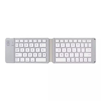 Clavier sans fil rechargeable de taille mini, pliable, compatible avec Android, Windows, iPad