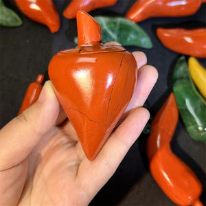 Artesanías de <span class=keywords><strong>Cristal</strong></span> Natural Talladas a Mano: <span class=keywords><strong>Cristal</strong></span> Rojo Pimienta, Jaspe <span class=keywords><strong>Verde</strong></span> Pimienta, Fluorita <span class=keywords><strong>Verde</strong></span> Pimienta en Venta - Product Image 4