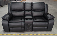 Luxus-Sofa Große Schnitts ofas Einzelne rotbraune Liege sofa Theater möbel Couch