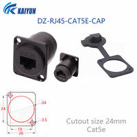 Module de raccordement RJ45 Cat5e Type D pour câble Ethernet, interface d'extension de câble réseau, tête de connexion de signal de données