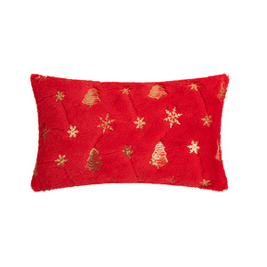 1pc Plush Fur Sequins Christmas Cushion Cover <strong>Snowflake</strong> 45x45CM Decorative XMAS Sofa <strong>Pillow</strong> Cover for Livingroom Pillowcase - Product Image 1