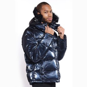 Chaqueta <span class=keywords><strong>de</strong></span> plumón negra brillante DiZNEW, chaqueta con cinta, chaqueta con vapor, chaqueta personalizada para hombre con letras, chaqueta <span class=keywords><strong>de</strong></span> talla grande del <span class=keywords><strong>Paris</strong></span> <span class=keywords><strong>Saint</strong></span> <span class=keywords><strong>Germain</strong></span> - Product Image 4