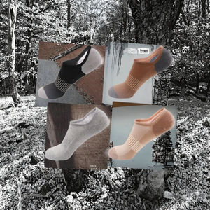 กางเกงขาสั้นกีฬาผ้าฝ้าย 100% สำหรับผู้ชายและผู้หญิง ระบายอากาศได้ดีด้วยผ้าตาข่าย 2 ไซส์ ถุงเท้าข้อสั้นขนาดใหญ่ ถุงเท้าแบบมีโลโก้ที่ข้อเท้า - Product Image 2