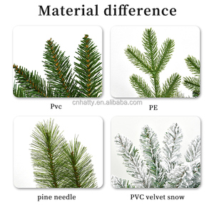 Arbre de Noël de luxe pré-éclairé de haute qualité 250CM PVC PE écologique sans PET pour la décoration de mise en page de scène de magasin de centre commercial - Product Image 6