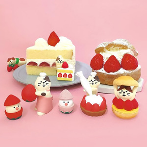 Japanese Style Zakka Cat Figurine Strawberry Tart Miniature Resin Ornament Home Desktop Car Decoration Artistic Craft Gift - Product Image 4