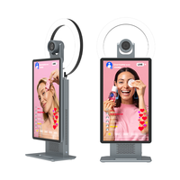 HUSHIDA Dispositivo de Transmisión en Vivo Inteligente con Sistema Android de 15.6 Pulgadas, Cámara de 50mp, Multiplataforma, Producto para Vendedores en Línea