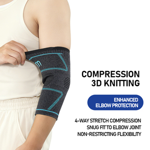 Manica di Compressione per Gomito in Maglia con Logo Personalizzato, Supporto per Braccio ad Alta Elasticità per Recupero Sportivo - Product Image 3