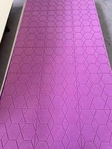 Panneau acoustique en fibre de polyester à rainure en V panneau mural en feutre PET chanfrein à rainure en fibre de polyester insonorisé - Product Image 5