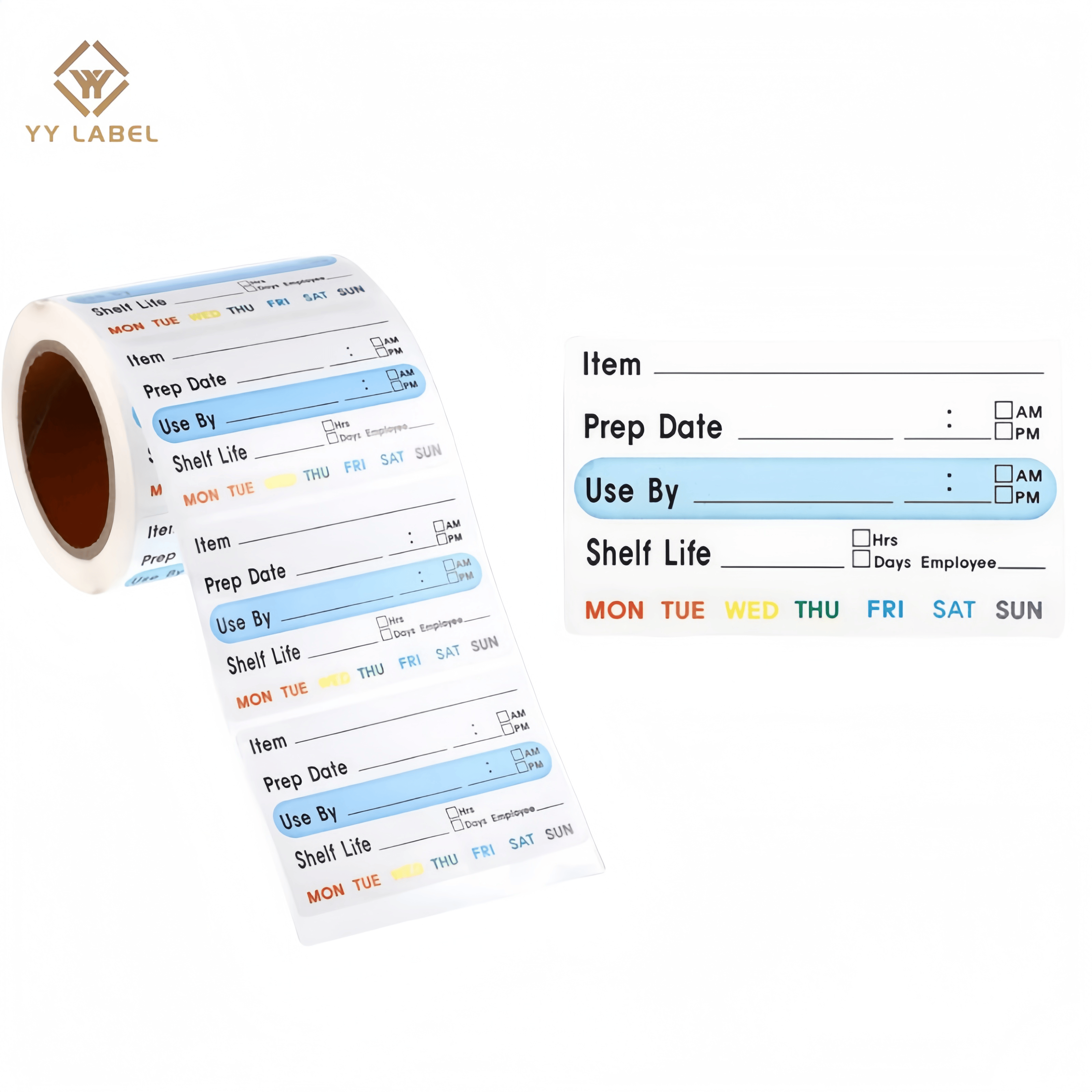 Custom Waterproof Adhesive Stickers for Supermarket Packaging-Custom Shapes & Glossy/Matte/Gold Foil Finish CMYK Color