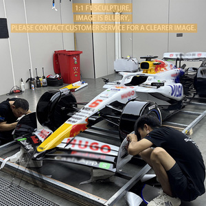 Statua di Supercar in Vetro Temperato Verde <span class=keywords><strong>Classico</strong></span> per Lounge VIP ed Esposizione Aziendale per Concessionari Auto, Stampa 3D di Lusso F1 - Product Image 6