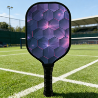 Pala de Pickleball Crest Pro de Fibra de Carbono T700 de 16 mm, Fabricada con Tecnología de Prensado en Caliente Integrada, Punto Dulce Grande, Golpe Silencioso, Personalizada para Aficionados