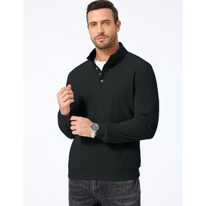 Sudadera de cuello alto para hombre FOXA, de manga larga, forro polar, térmica, ligera y transpirable. - Product Image 4