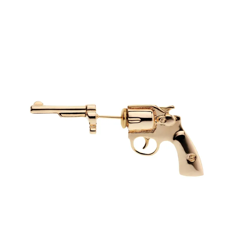 Großhandels preis Mode Piercing Ohr stecker für Frauen Gun Gold Ohr stecker <span class=keywords><strong>Pistole</strong></span> Ohrring Schmuck