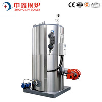 Générateur de vapeur industriel vertical au gaz ou au mazout de 2000 kg, structure compacte, faible encombrement pour l'industrie chimique