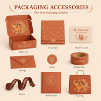 Boîte d'expédition en carton ondulé recyclable personnalisée avec logo pour l'emballage de cadeaux de Thanksgiving, les petites entreprises et le commerce électronique