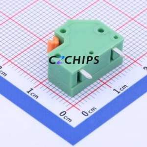 KF237-5.08-1P Spring Terminal Block Through hole Component (THT),P=5.08mm Connector 1x1P 5.08mm Green 1P - Product Image 2
