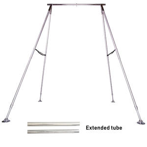 Hamac de yoga aérien réglable de 3,4 m pour performance en extérieur, cadre en satin, alliage d'aluminium RY-088 - Product Image 4