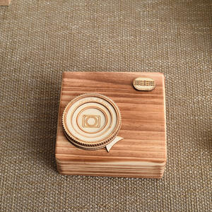 Boîte de <span class=keywords><strong>rangement</strong></span> artisanale en bois rectangulaire pour appareil photo, décoration créative, bricolage - Product Image 4