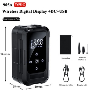 Máy bơm lốp xe hơi di động không dây, sử dụng được cho cả USB và <span class=keywords><strong>DC</strong></span>, 150PSI, tích hợp chức năng sạc dự phòng - Product Image 6