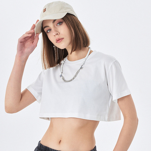 Maglietta da corsa in <span class=keywords><strong>cotone</strong></span> 100% alta qualità per <span class=keywords><strong>t</strong></span>-<span class=keywords><strong>shirt</strong></span> di base da <span class=keywords><strong>donna</strong></span> - Product Image 4