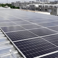 Panneaux solaires bifaciaux HJT IBC HBC BIPV 125-255KW, batterie lithium-ion, kit complet de montage sur toit pour usage commercial