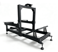 Cockpit de simulation de course en aluminium 4080 personnalisé, console de jeu, volant de course, pédales, levier de vitesses, frein à main, kit de mouvement, simulateur de conduite