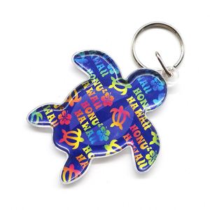 Custom Acrylic <b>Keyring</b> Wholesale Factory Custom Zoo Souvenir Gifts Solid 3D Animal Turtle Custom Acrylic Keychain - Product Image 3