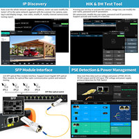 Testeur de caméra CCTV Rsrteng H12-ADHS, moniteur pour caméras IP 8K, CVI 4K, TVI, AHD, SDI, SFP, outils réseau WiFi, traceur de câbles