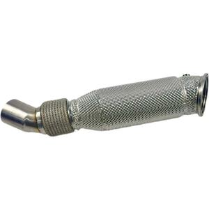 Utilisable pour le moteur BMW B58, downpipe 3.0t, acier inoxydable 304 sans catalyseur avec bouclier thermique - Product Image 3