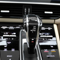 Convient pour Porsche Cayenne 2018 2019 2020 2021 2022 Poignée d'avion en fibre de carbone levier de changement de vitesse style sport
