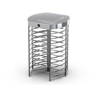 Tourniquet pleine hauteur avec système de contrôle d'accès RFID, sécurité, canal unique, acier inoxydable, IP54, anti-écrêtlement, sans balais