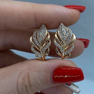Wheat Leaf <b>Ear</b> <b>Cuff</b> <b>Earrings</b> For Women Nature Inspired Fashion <b>Ear</b> Jewelry - Product Image 1