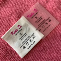 Logo de marque en film PET, logo de transfert thermique, étiquette de transfert pressée à chaud pour vêtements