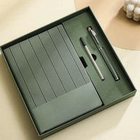 Carnet de notes professionnel A5 officiel et ensemble stylo exécutif avec marqueur à double ruban, papier 100 g/m², coffret cadeau de carnet de notes A5 pour le bureau
