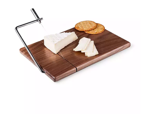 2026 HOT SALE Cutting Board Wood <strong>Cheese</strong> <strong>Wire</strong> Slicer Natural Walnut Wood <strong>Cheese</strong> Board with Slicing <strong>Wire</strong> wooden cutting board with <strong>cheese</strong> slicer - Product Image 1