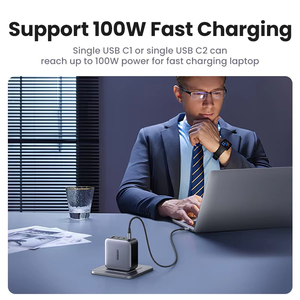 <span class=keywords><strong>Cargador</strong></span> GaN <span class=keywords><strong>UGREEN</strong></span> de 100 W con Enchufe Estadounidense, <span class=keywords><strong>Cargador</strong></span> USB C con Carga Rápida QC4.0 3.0 para Macbook, Laptop, Tablet, <span class=keywords><strong>Cargador</strong></span> Rápido PD para iPhone 15 14 - Product Image 4