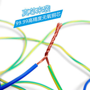 XIANGHENH 홈 장식 순수 구리 코어 전선 케이블 1.5/2.5/4/6/10/16mm AWG 사각 PVC 절연 좌초 450-750V - Product Image 4