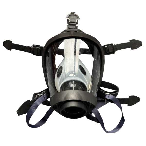 New type cone style fire resistant wide view SCBA mask with Bacou connector for firemen