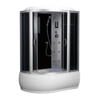 Cabine de douche intelligente sans cuivre, finition miroir, cabine de douche numérique pour salle de bain d'hôtel