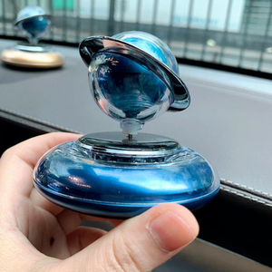 Difusor de Aromas Giratorio para Coche con Energía Solar, Evaporación Natural, Accesorio de Perfume Flotante Interestelar, Azul, Dorado, Verde - Product Image 3