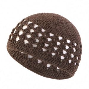 Gorro de Oración Musulmán Tejido y Bordado para Hombre, de Hilo de Algodón, para Uso en Interiores y Exteriores, Cálido y Cómodo - Product Image 4