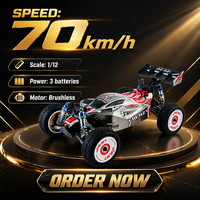HOSHI N517C Frenzy, Auto RC sin Escobillas 1/12, 4WD, 70 km/h, Alta Velocidad, Todoterreno, Monster Truck RTR, Paquete de 1, 2 o 3 Baterías