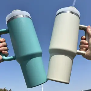 Groothandel 304 Dubbele Wand Roestvrij Staal 40Oz Cup Versie 2.0 Rubber Verf Mat Voor Ijs Drinken En Warme Drank Bpa Gratis